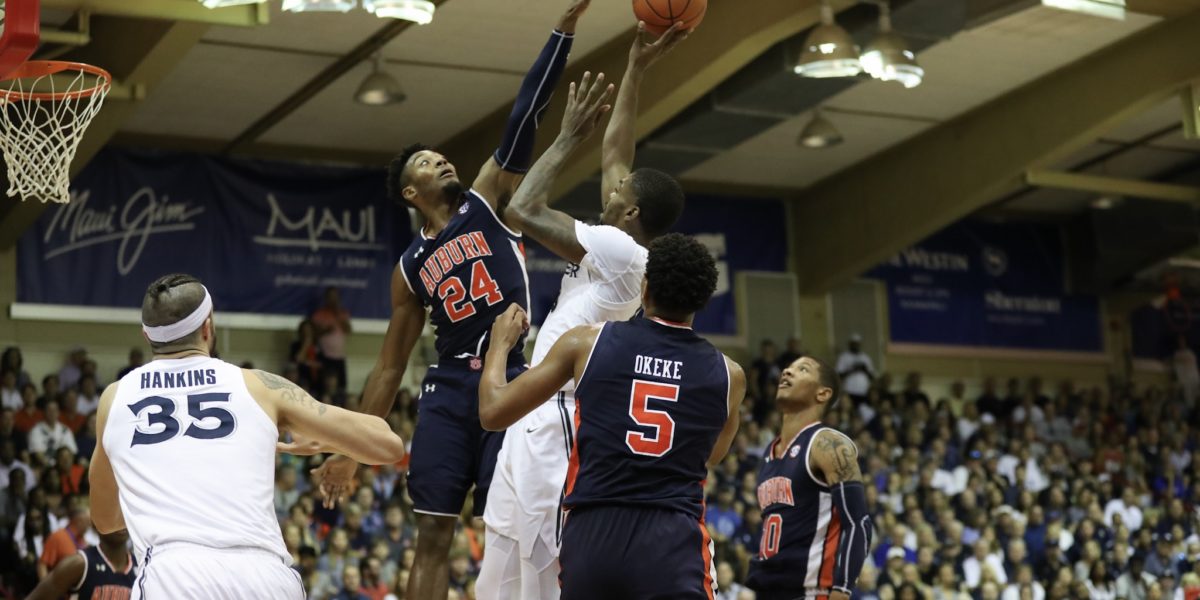 Auburn grinds out win in OT over Xavier in Maui; No. 1 Duke awaits